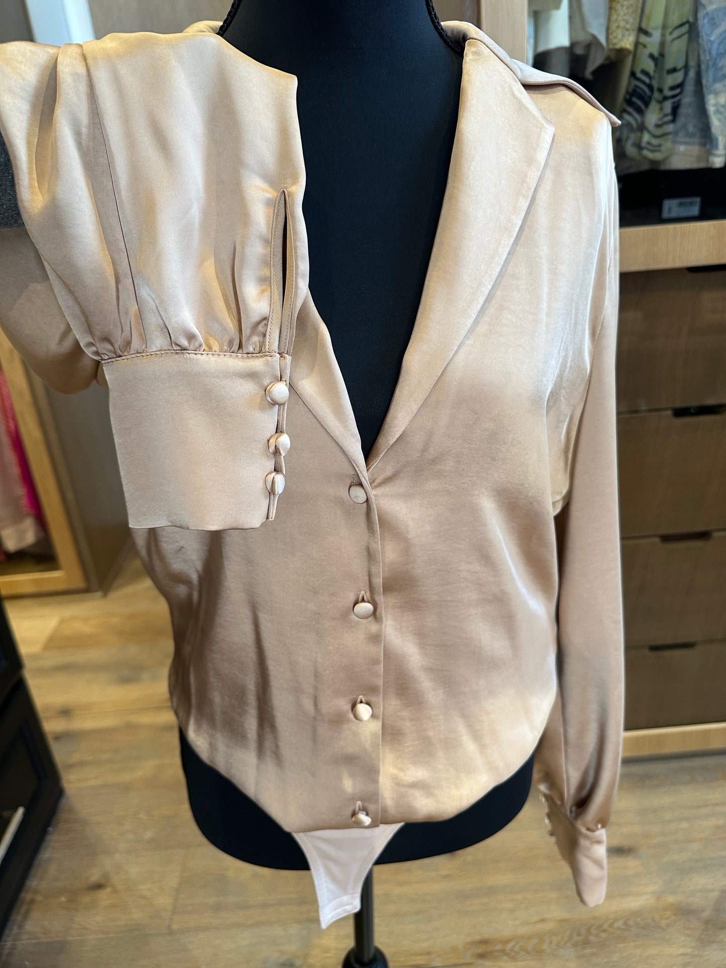 L.Academie Satin Body Suit