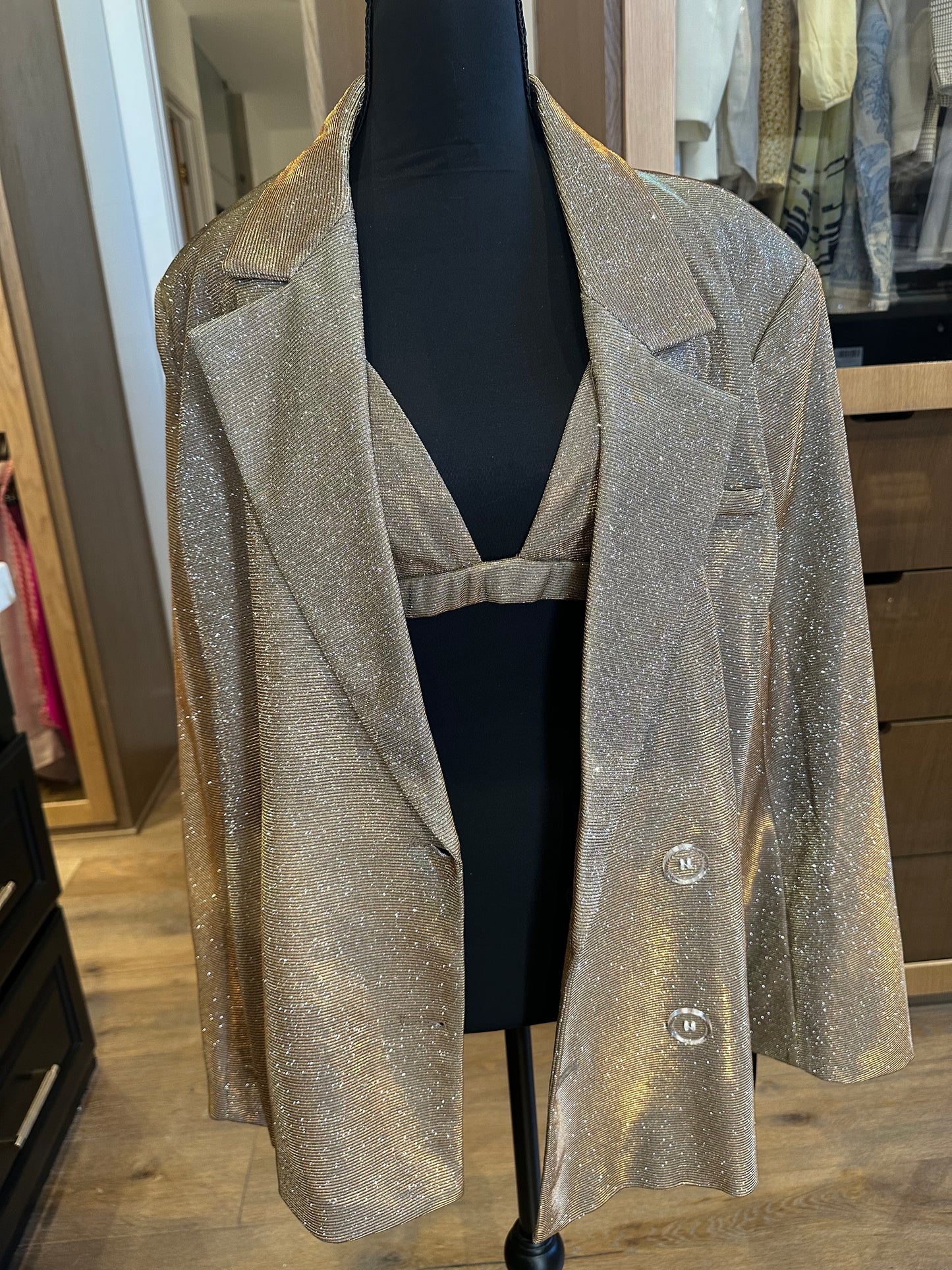 SLA Bronze Astrid Bralette & Blazer Set