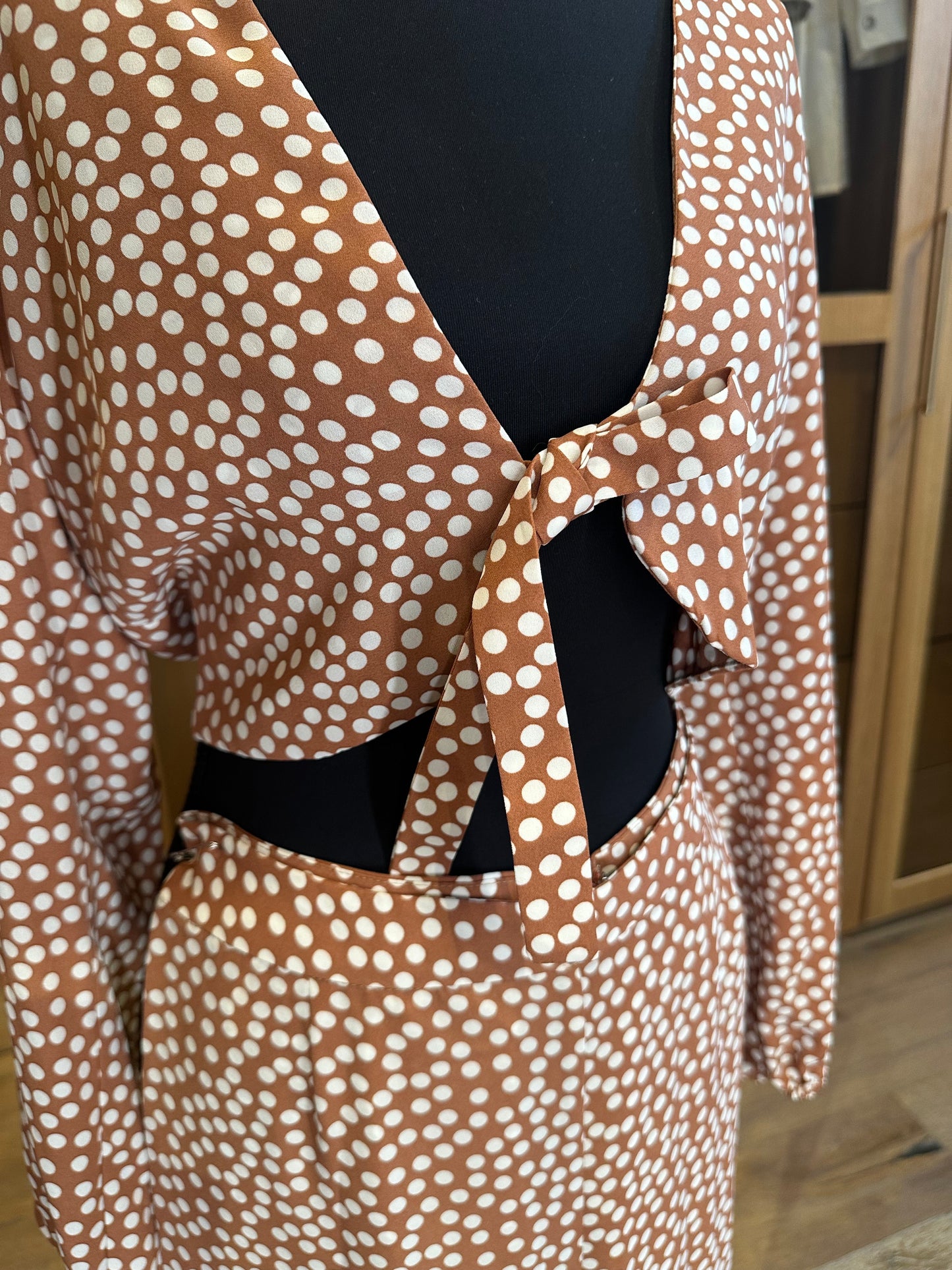 RESA Pola Dot Crop Top & Pant