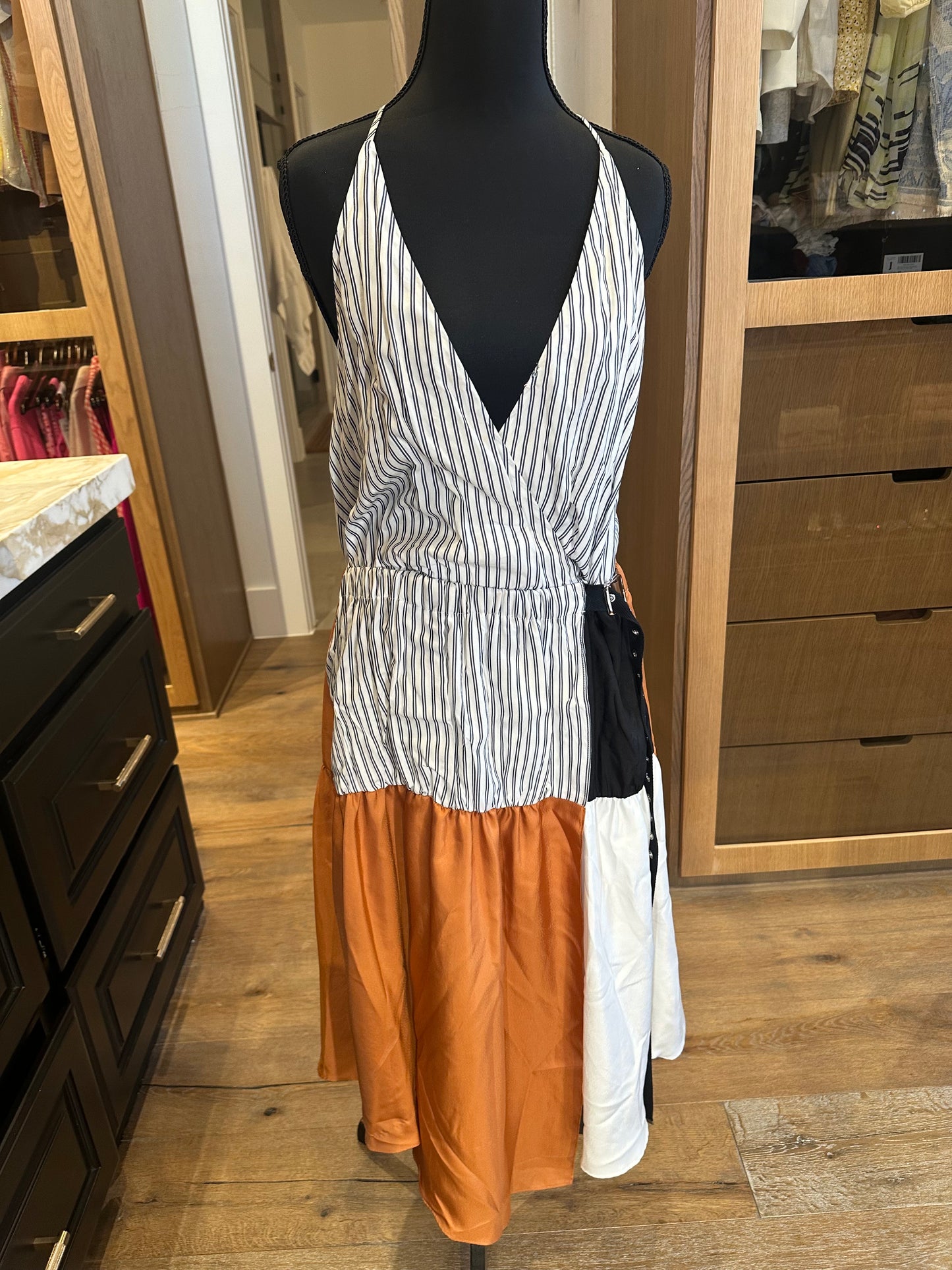 Tibi Print Patch Dress