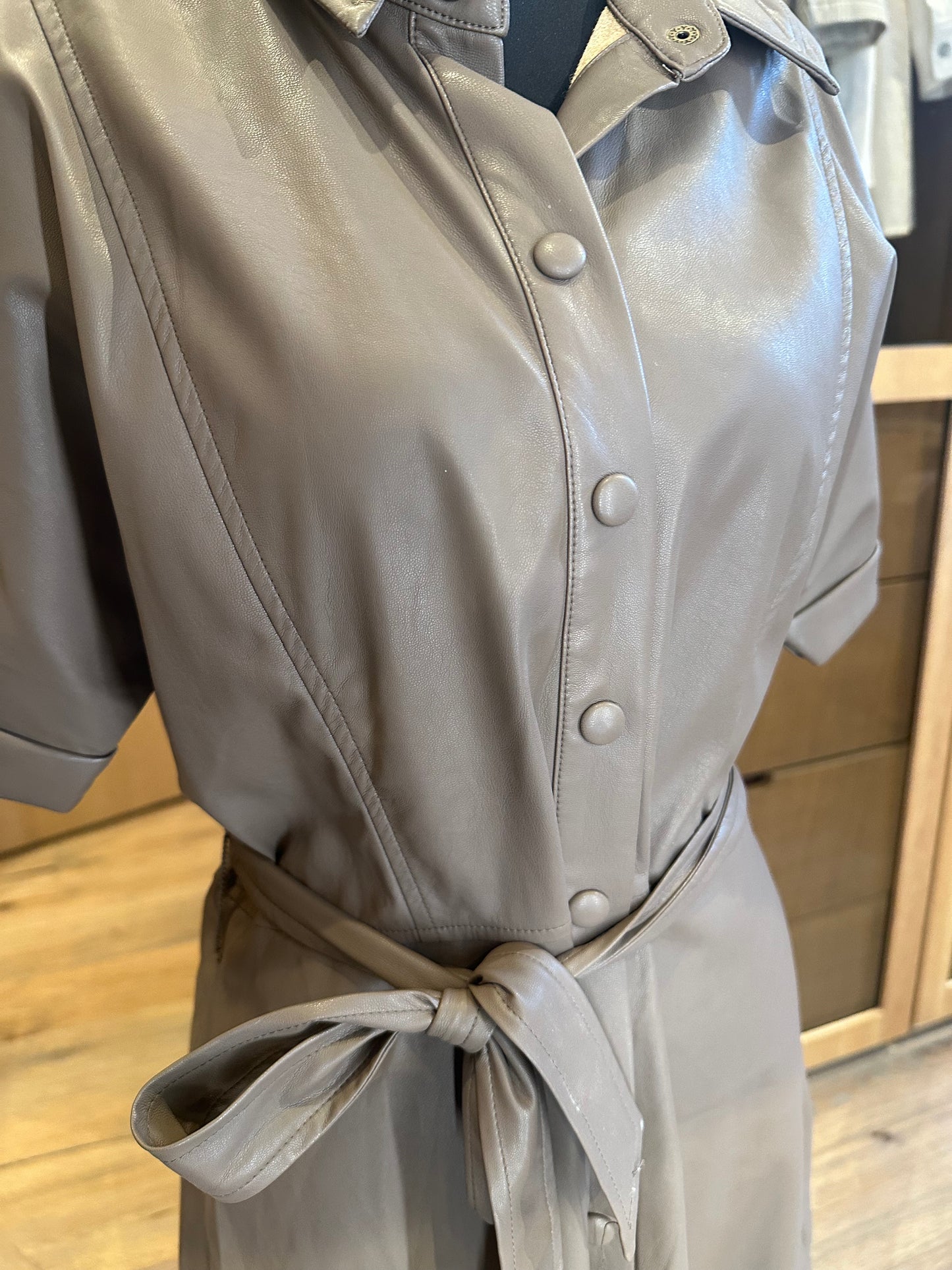 Heartloom Vegan Leather Dress