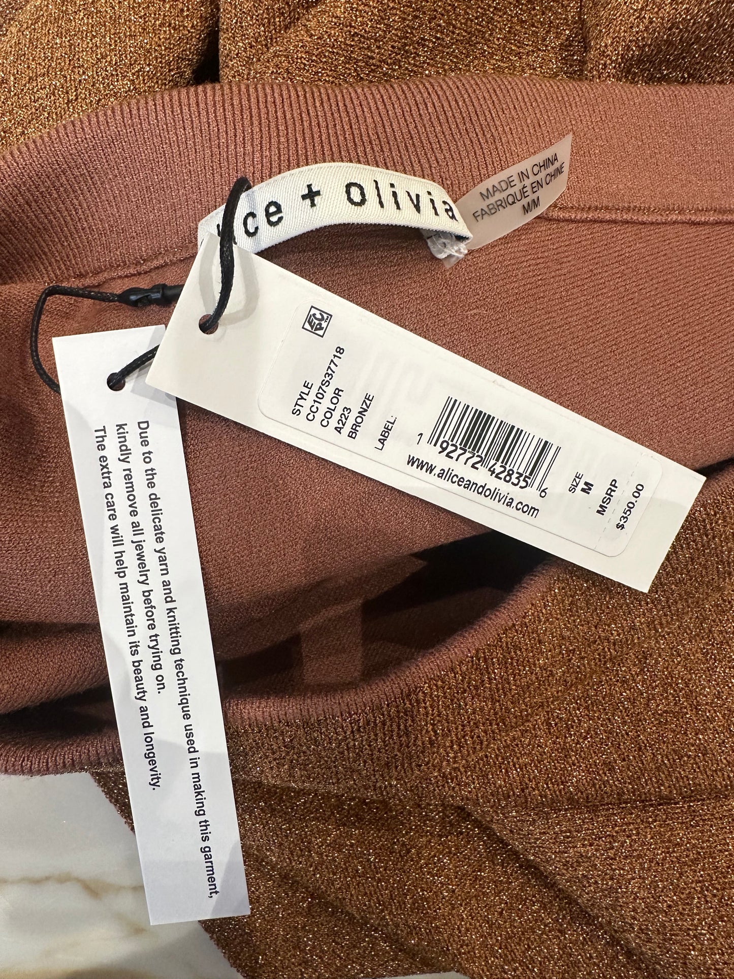 Alice & Olivia Bronze Shimmer