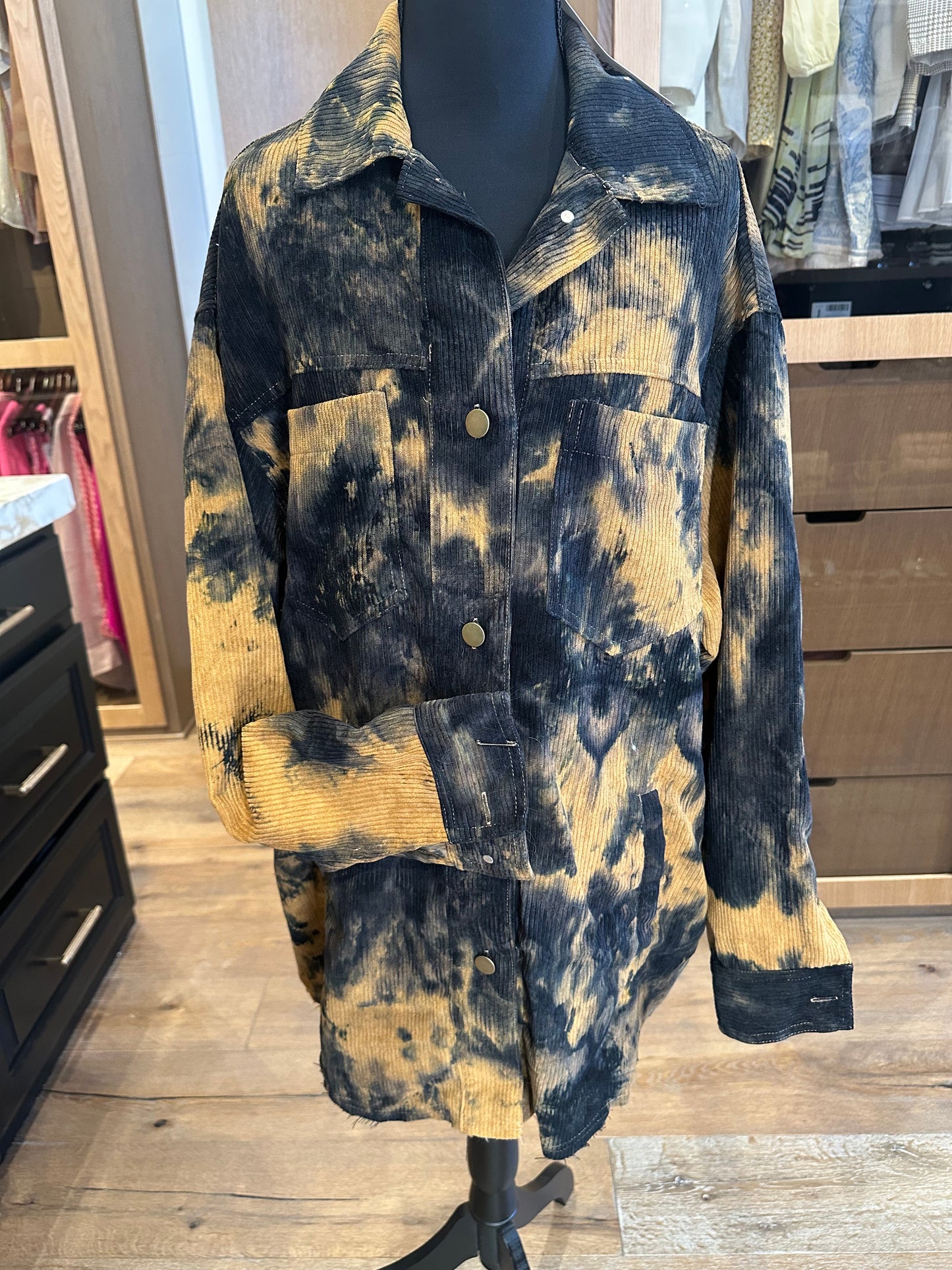 12th Tribe Corduroy Shirt Dress