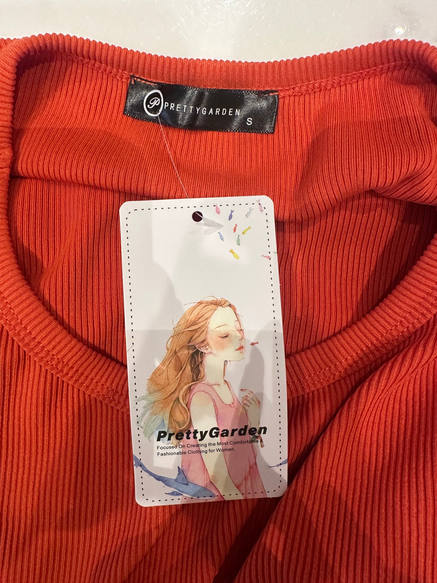 Orange Cut Out Summer Dress
