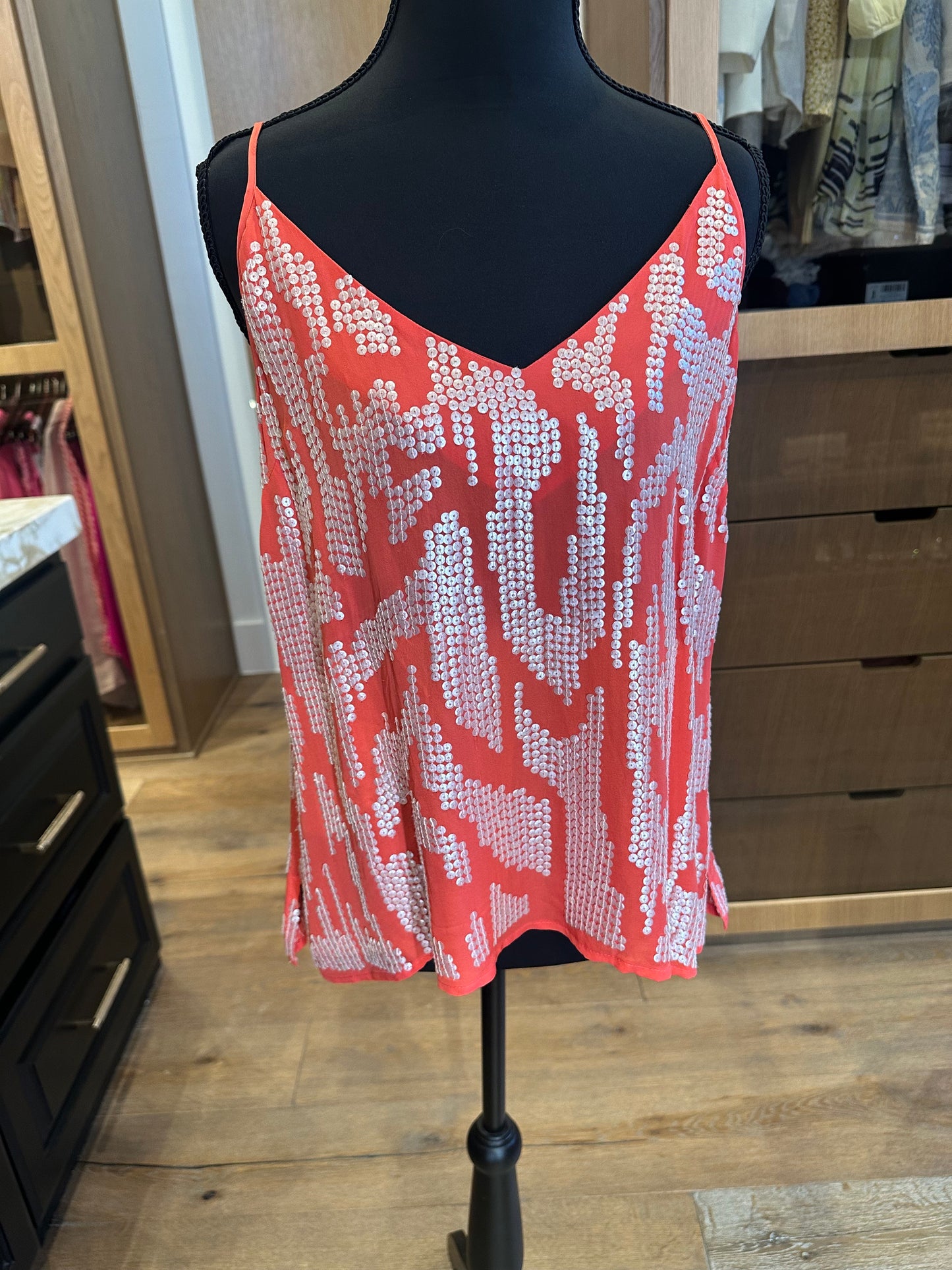 Madison Marcus Sequin Strap Top