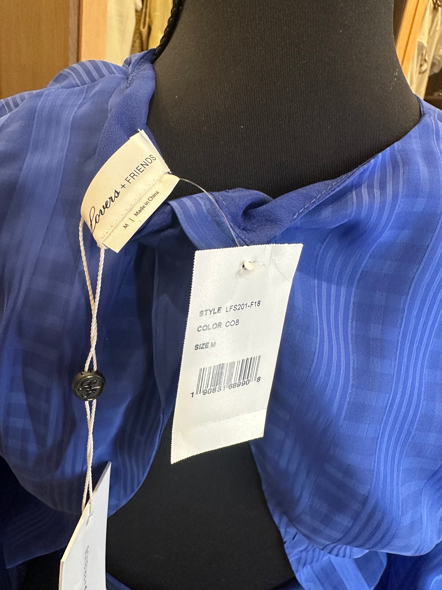 Lovers & Friends Blue Open Back Top