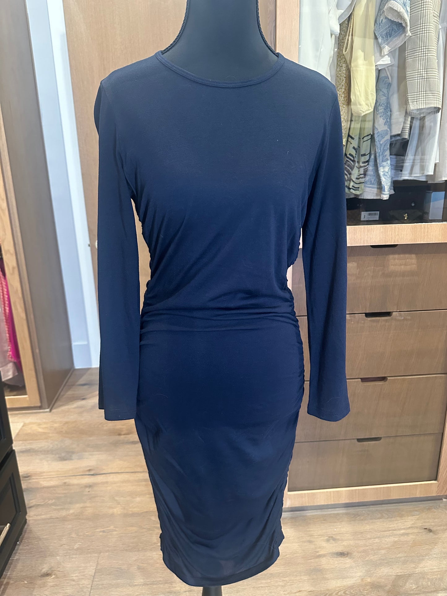 Theory Navy Cotton Dress