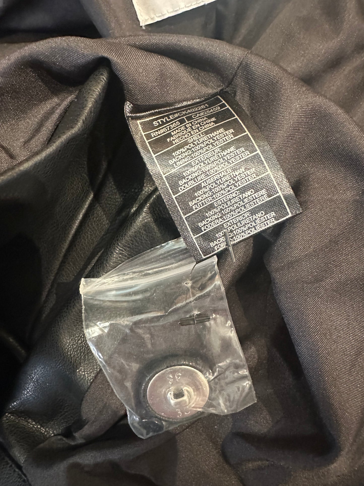 Cupcakes & Cashmere Vegan Leather Blazer