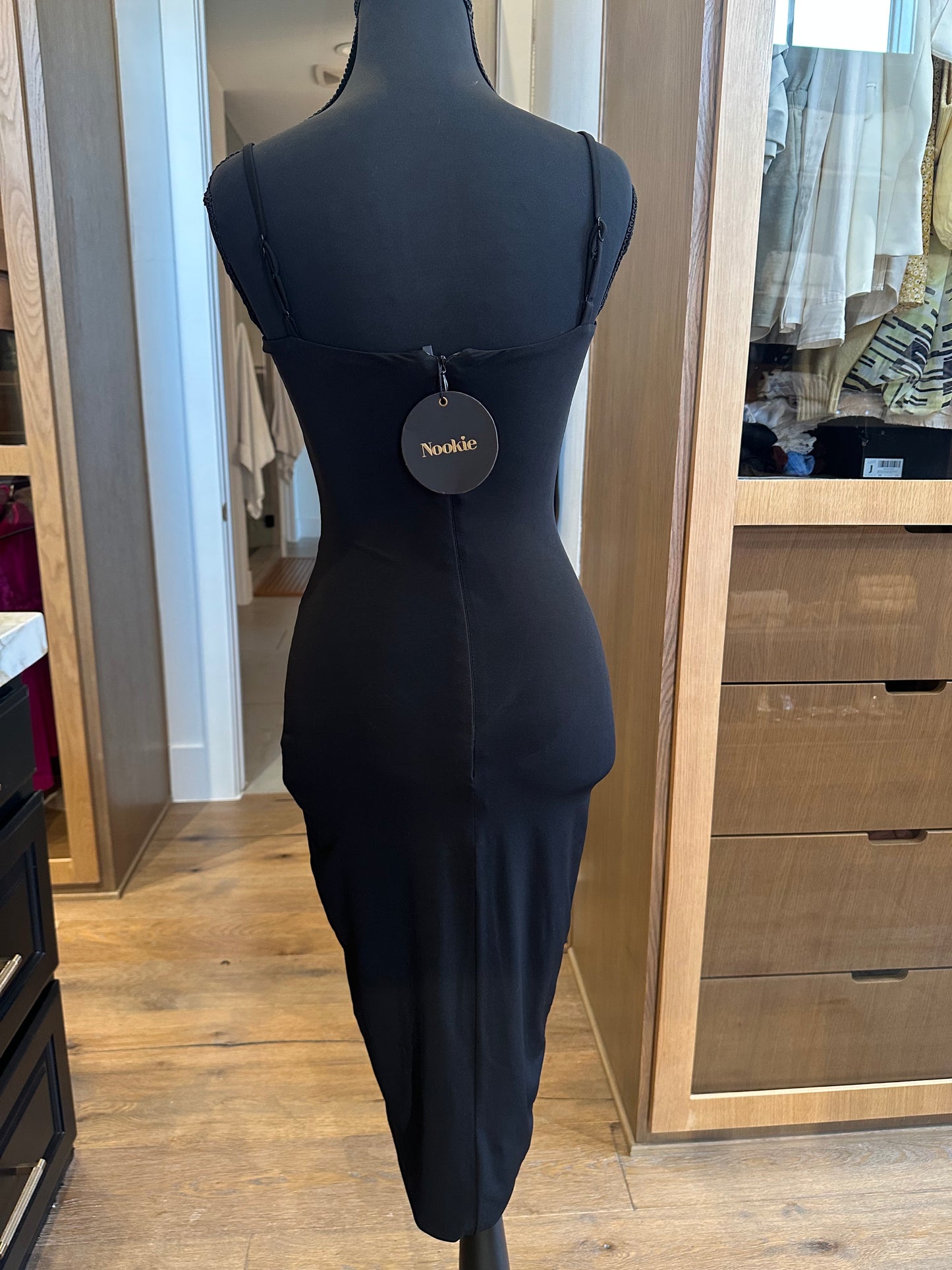 Nookie Medium Black Strap Dress