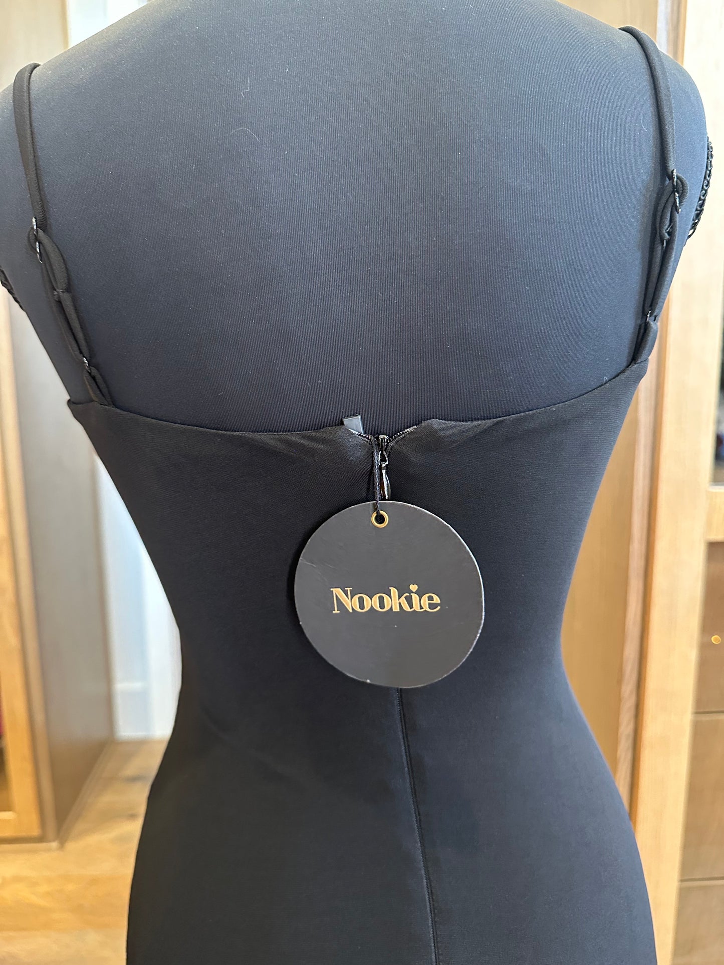 Nookie Medium Black Strap Dress