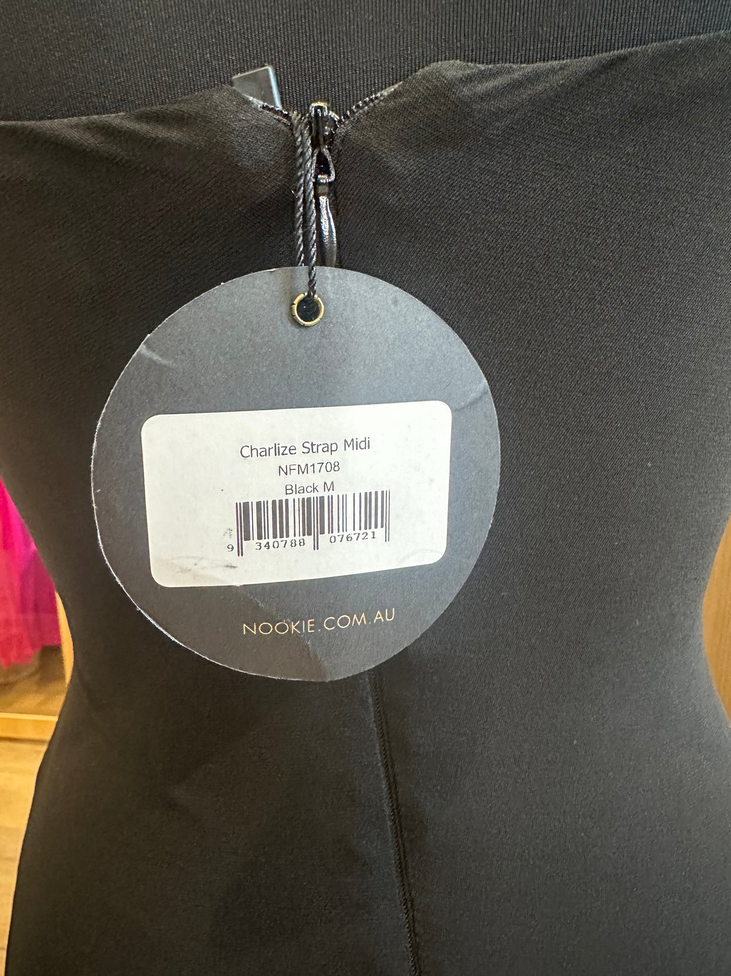 Nookie Medium Black Strap Dress