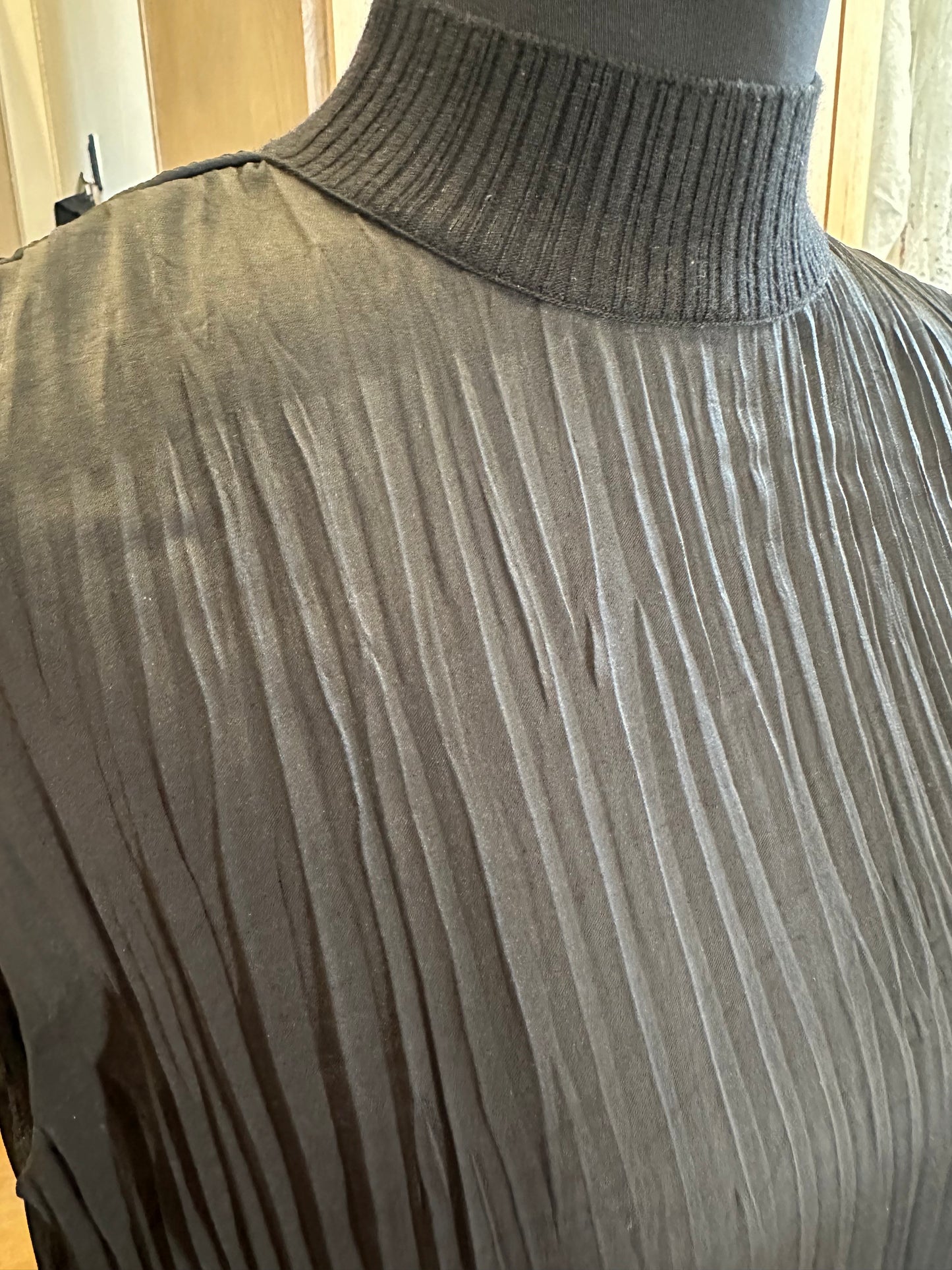 Vince Pleated Silk Shirt