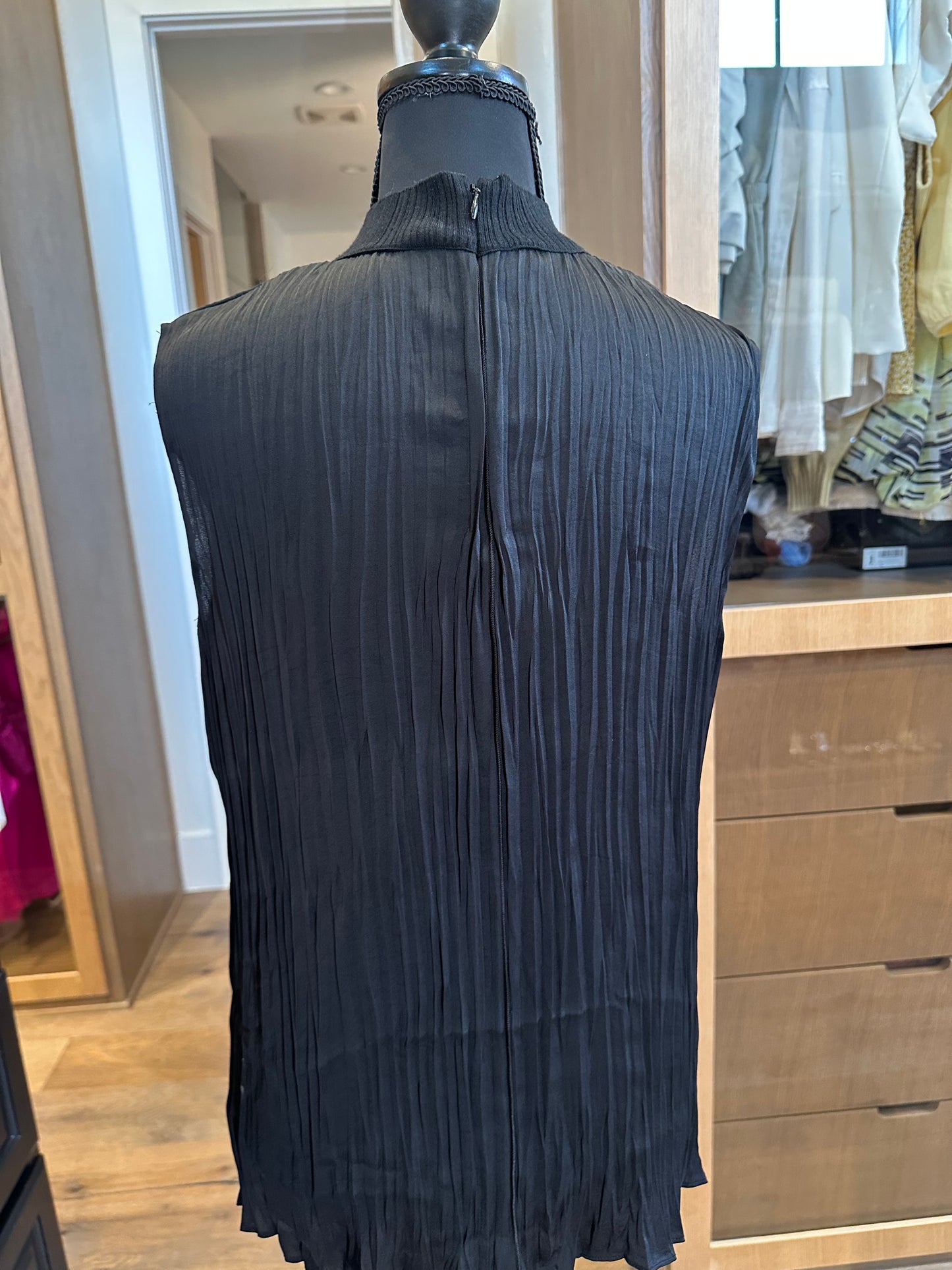 Vince Pleated Silk Shirt