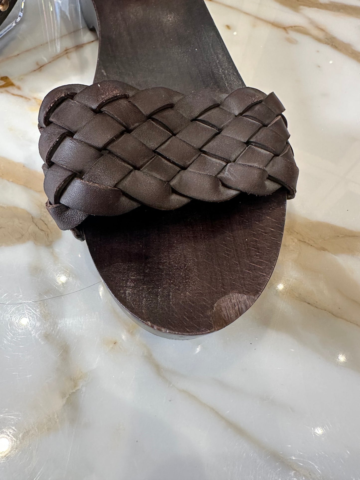 Gucci Leather Braided Sandals