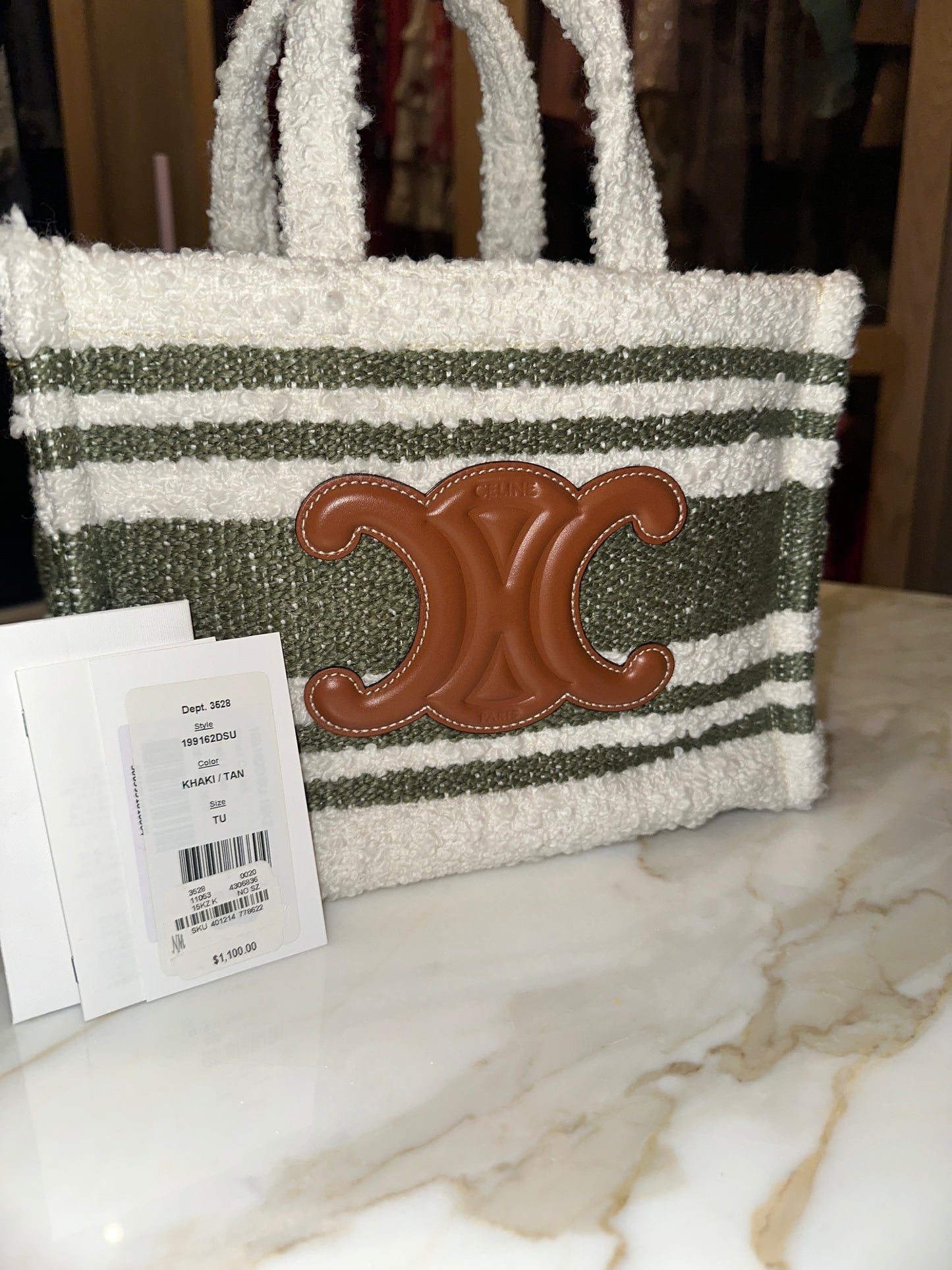 Celine Tote Handbag with Crossbody Strap