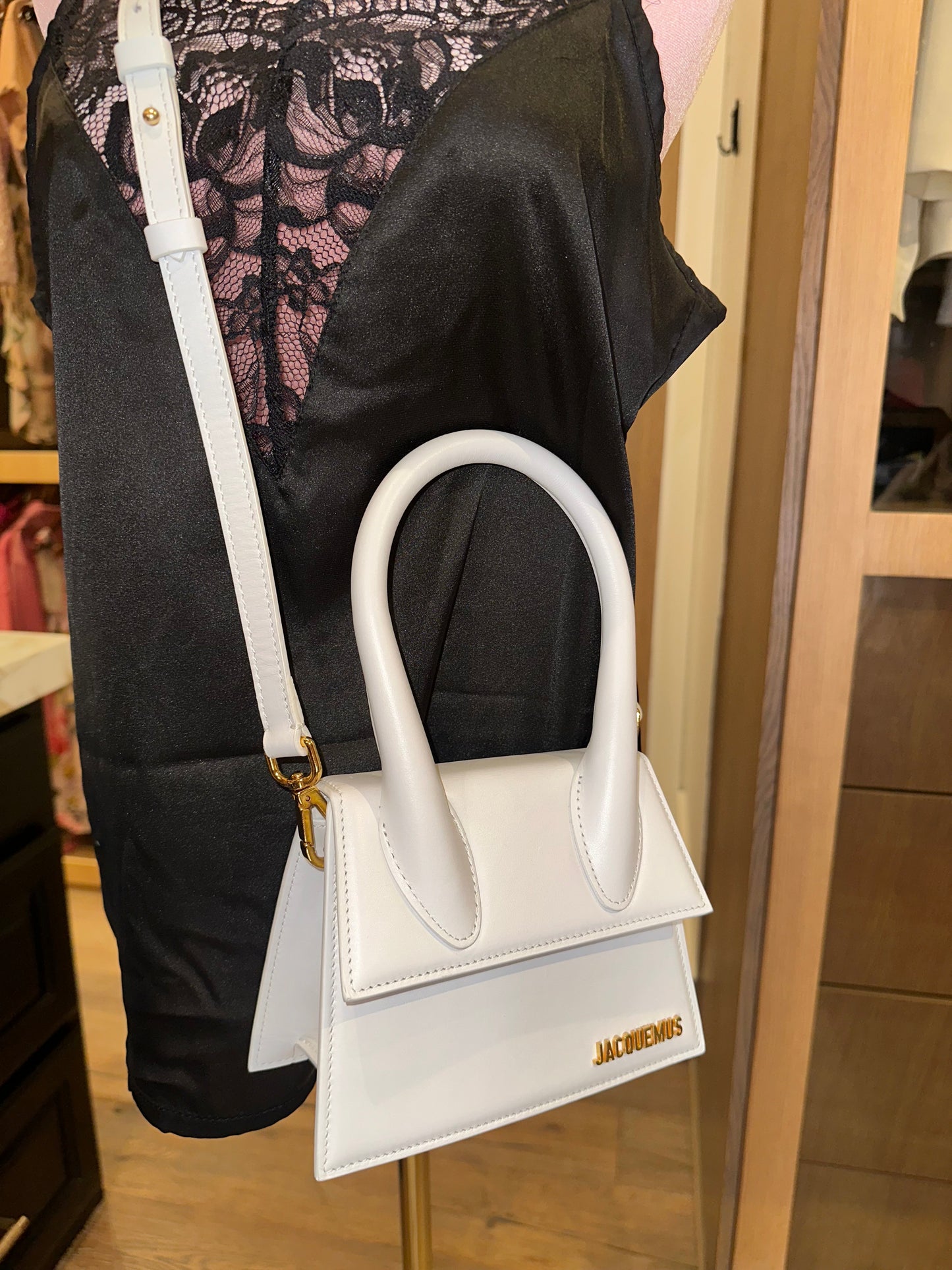 Jacquemes Leather Handbag