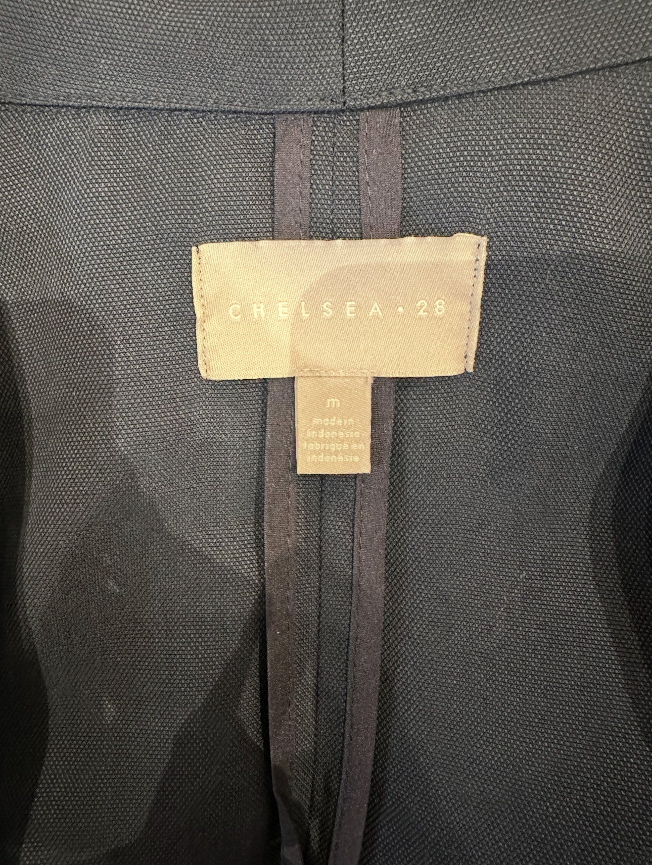 Chelsea Navy Cotton Blazer