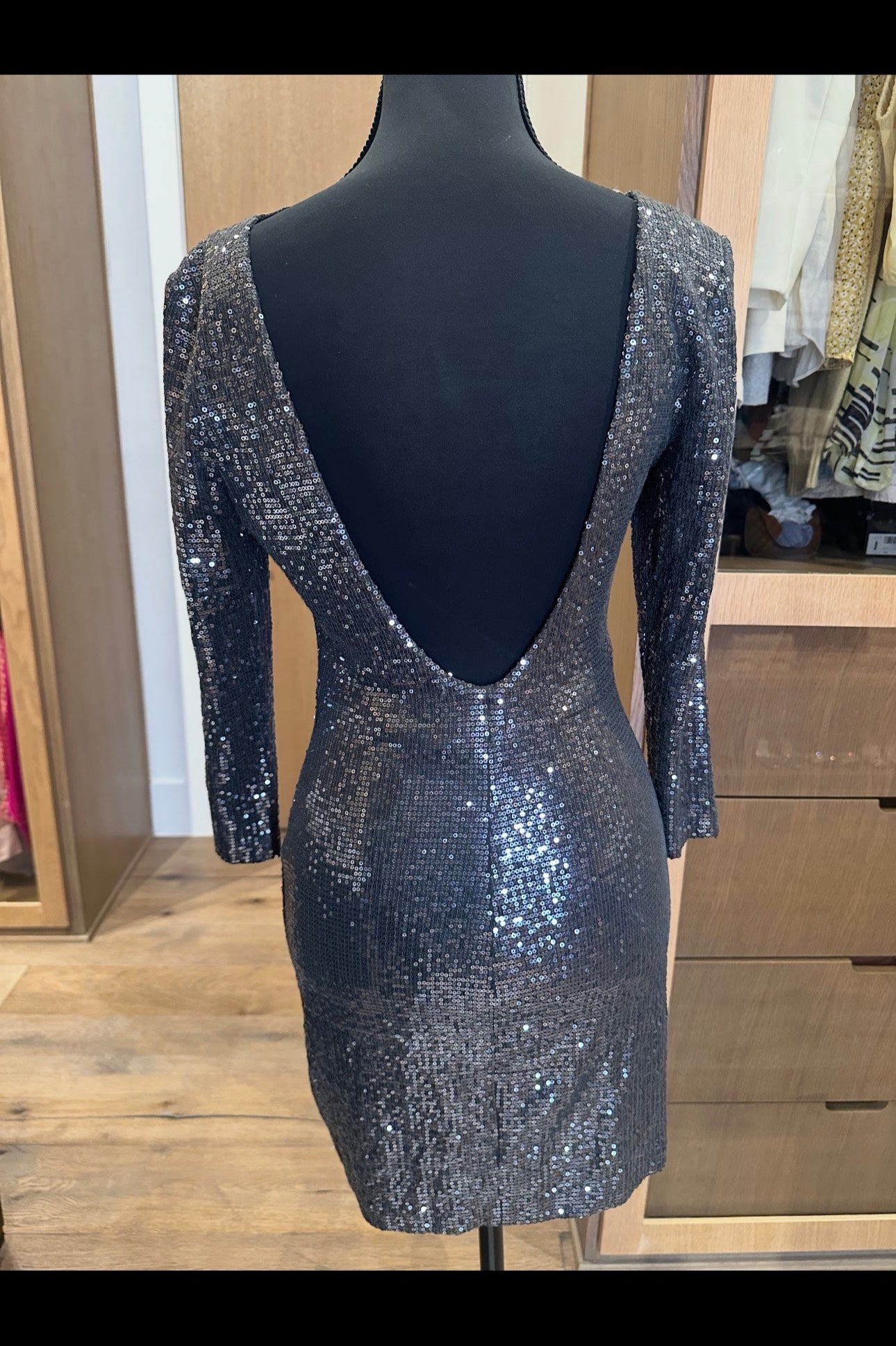 Grey Sequin Dress