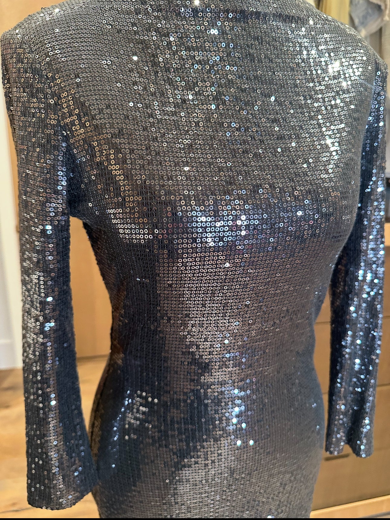 Grey Sequin Dress