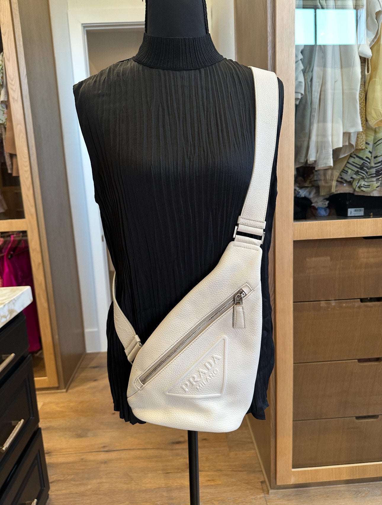 White Prada Bum Bag