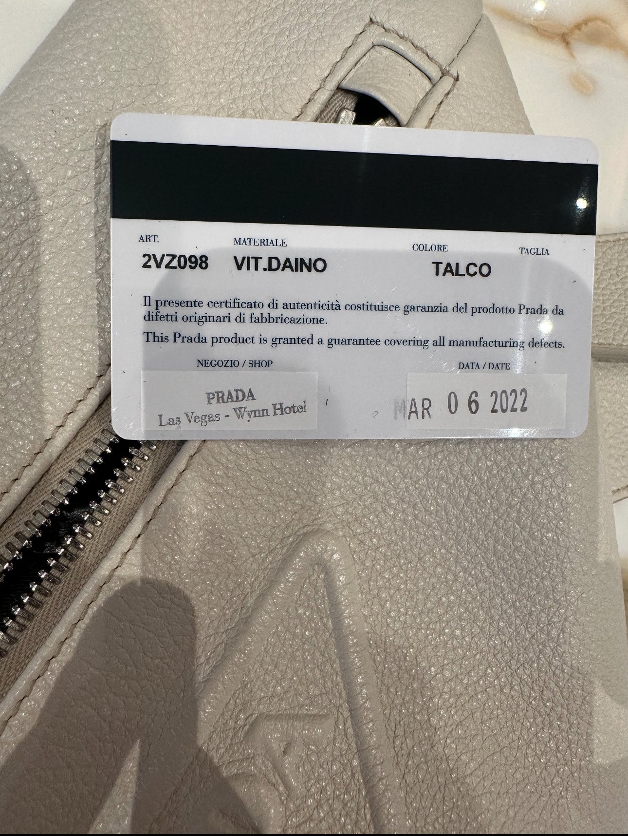 White Prada Bum Bag