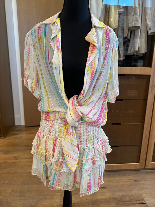 Hemant & Nandita Matching Button Up & Skirt Set