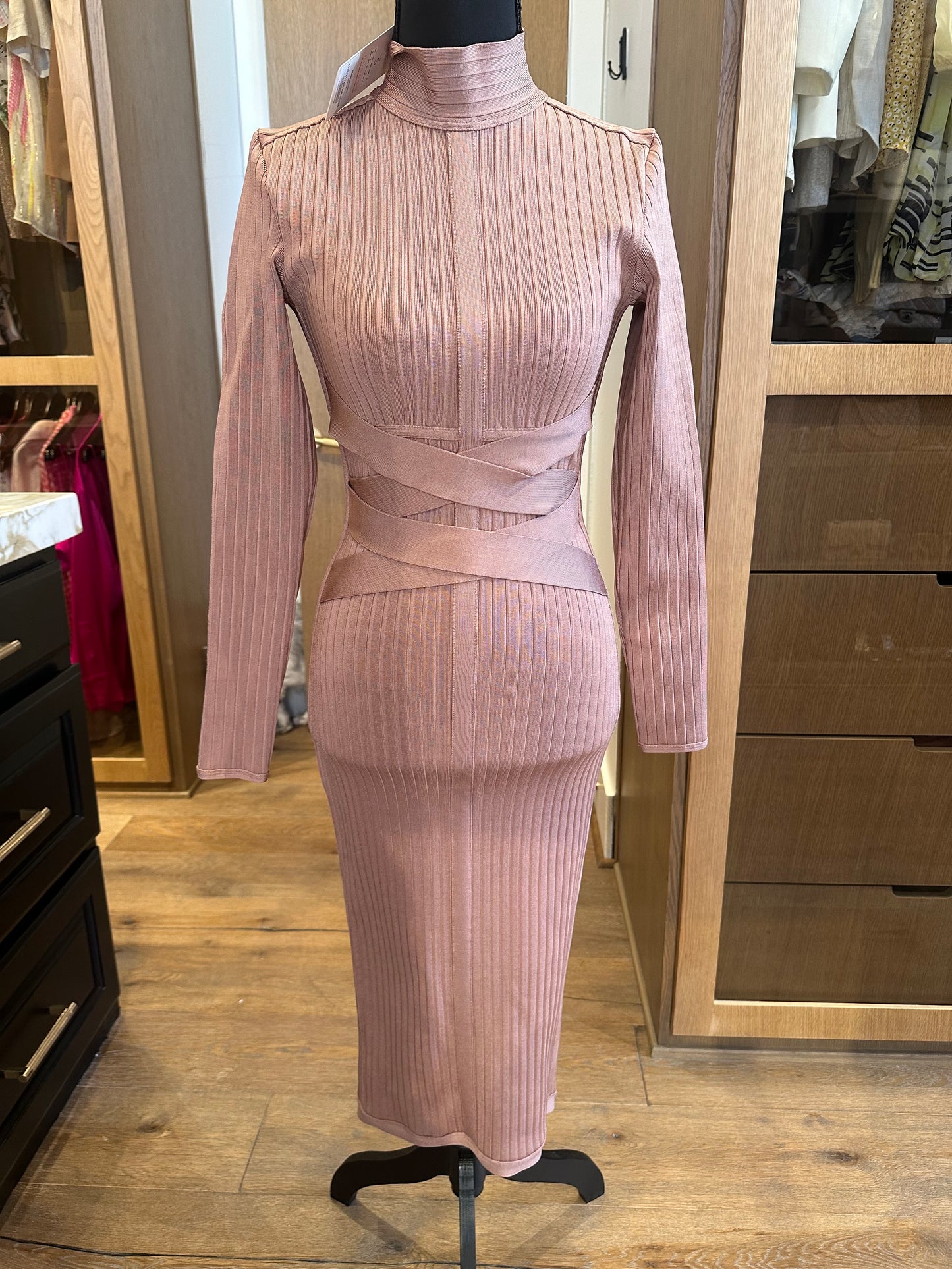 House of CB Blush Bandage Dress