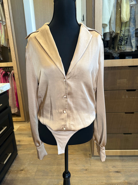 L.Academie Satin Body Suit