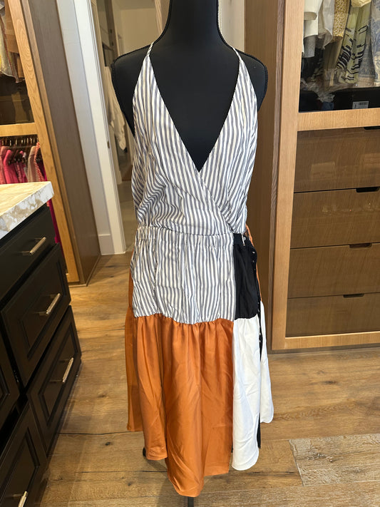 Tibi Print Patch Dress