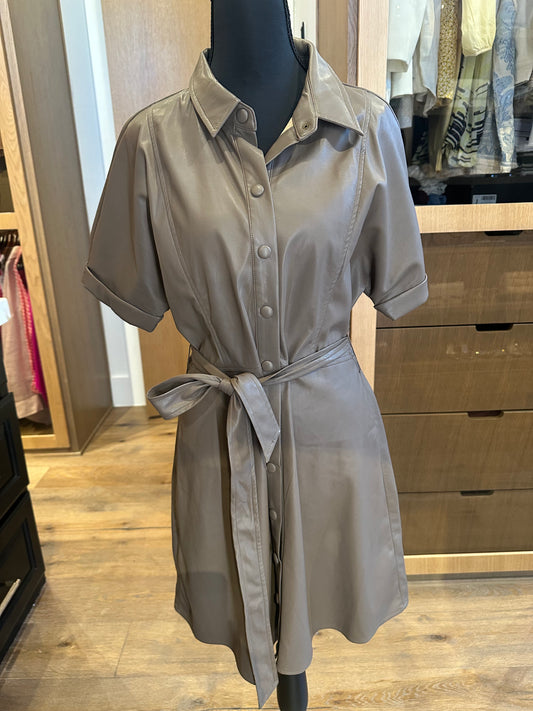 Heartloom Vegan Leather Dress