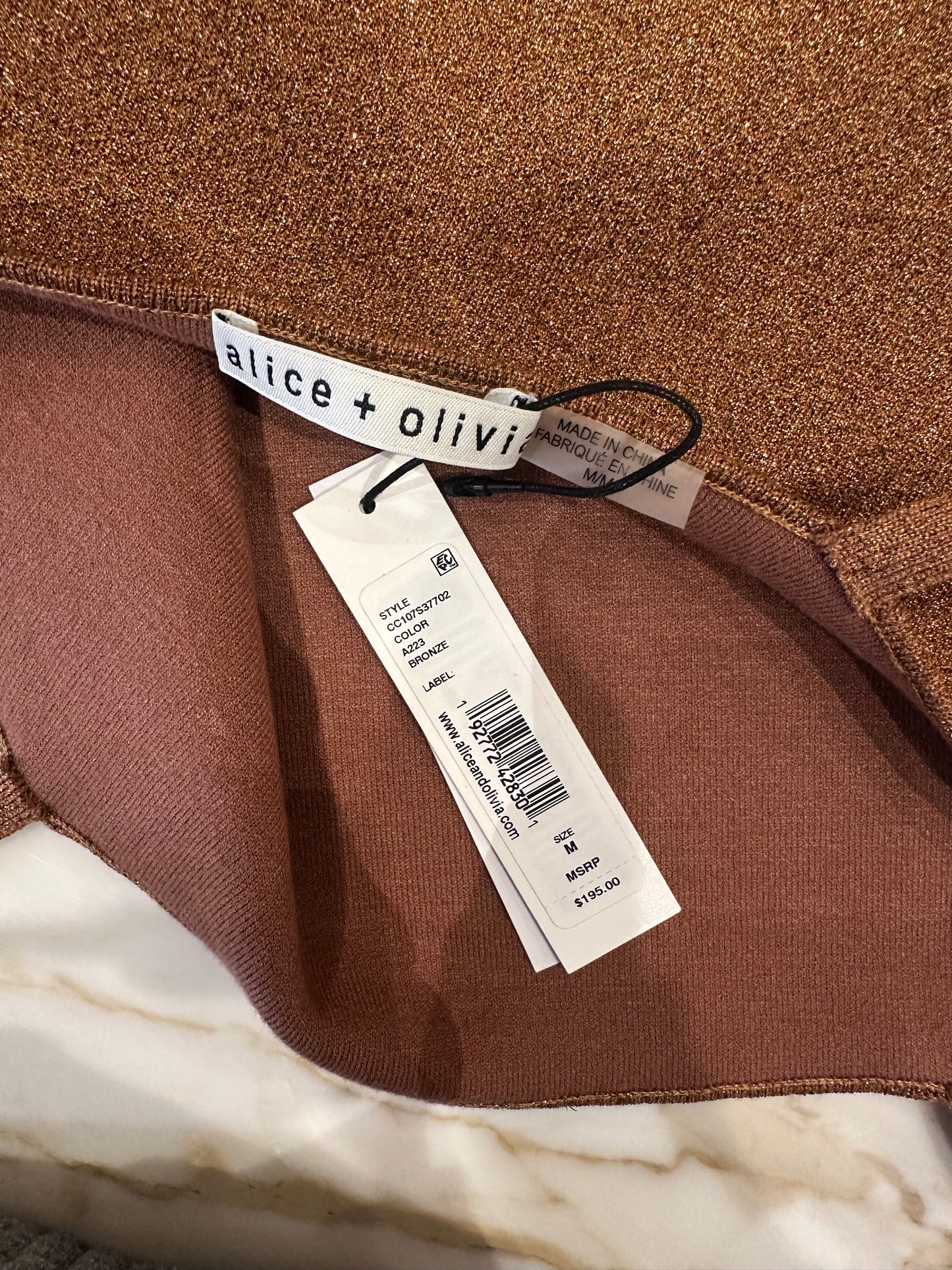 Alice & Olivia Bronze Shimmer