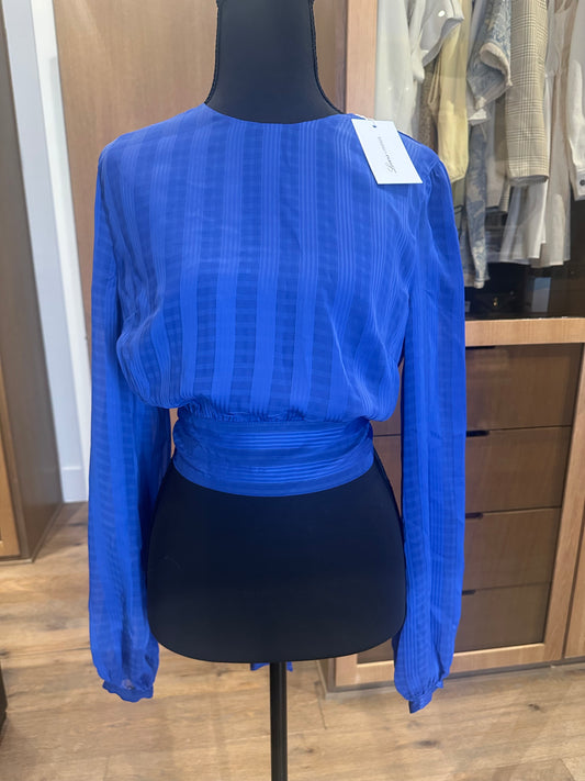 Lovers & Friends Blue Open Back Top