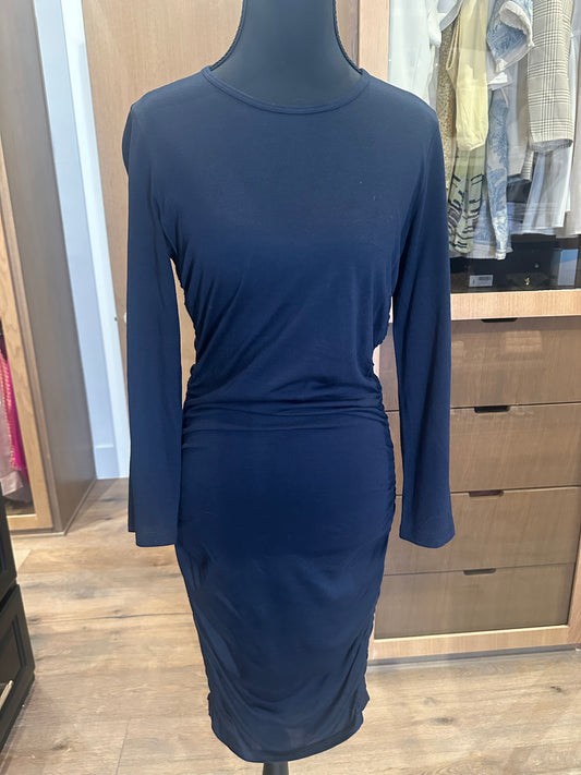 Theory Navy Cotton Dress