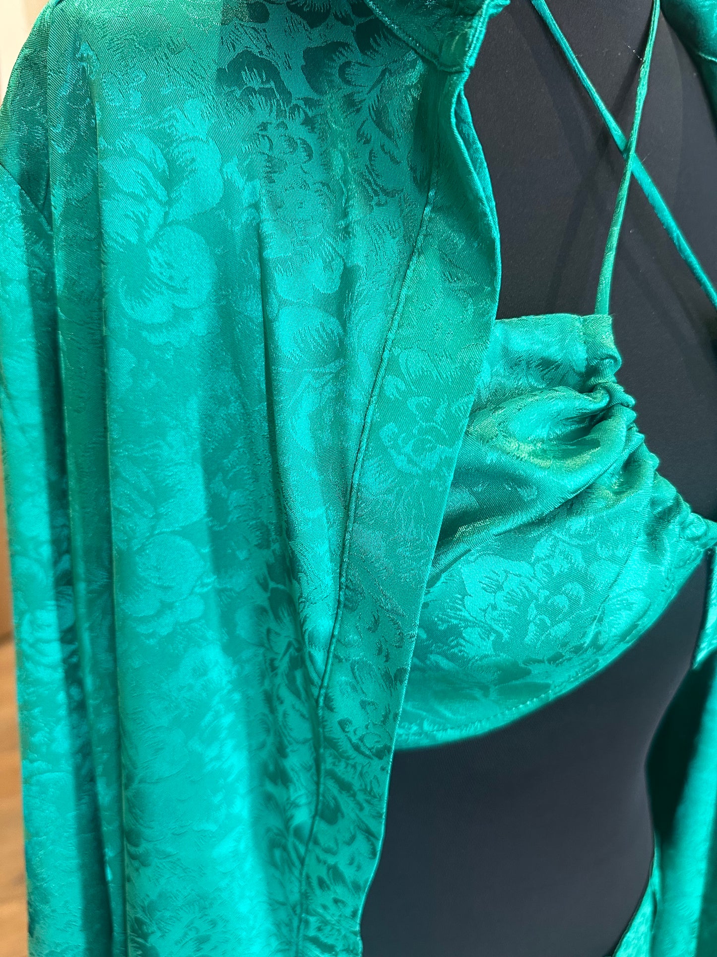 12th Tribe Green Summer Satin Set