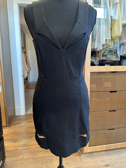 Mason Black Cut Out Fitted Dress