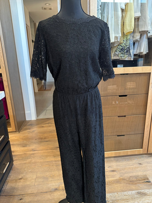 Diane Von Furtsenberg Lace Open Back Jumpsuit