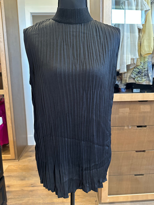 Vince Pleated Silk Shirt