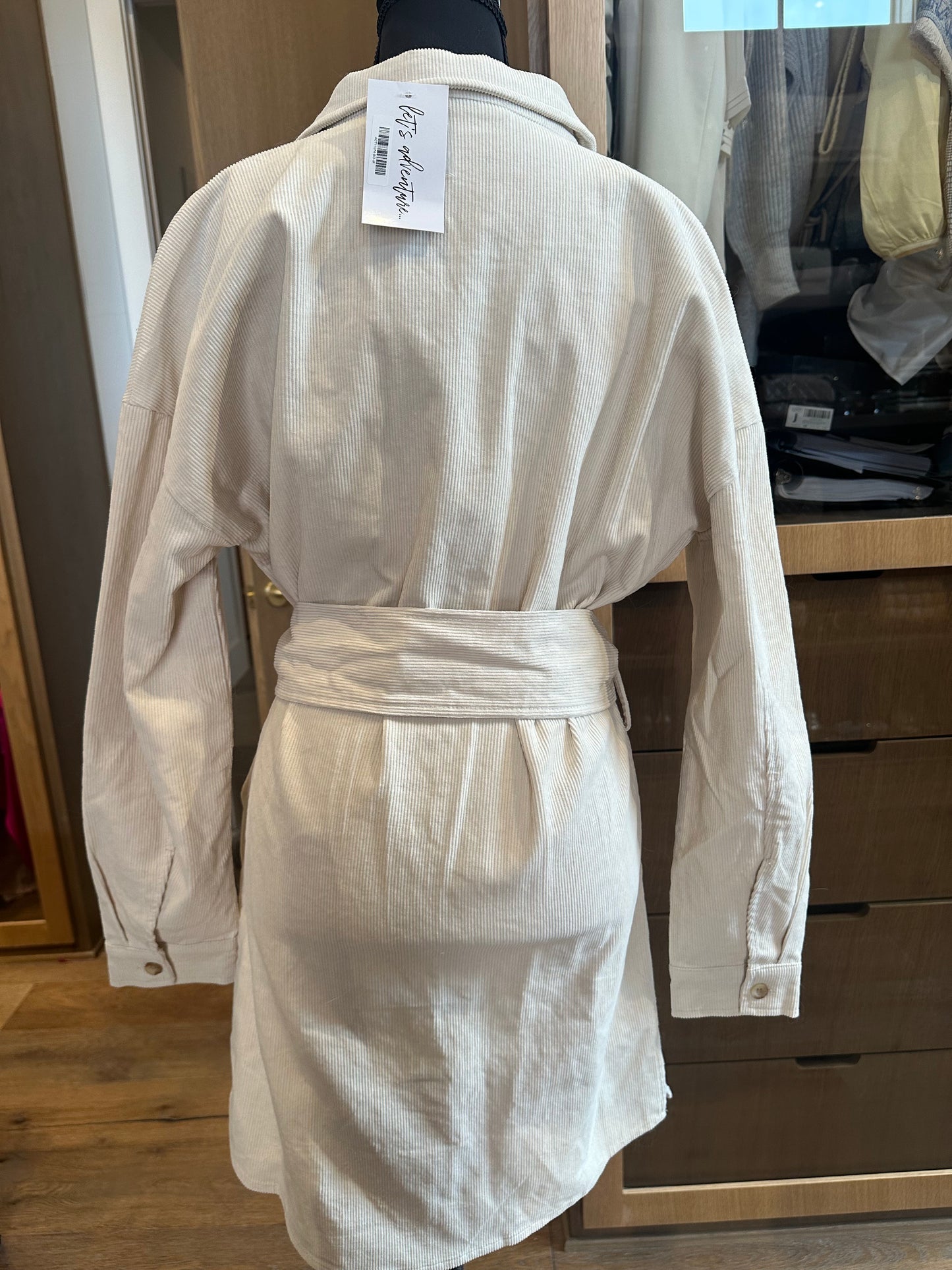 12th Tribe Corduroy Shirt Dress