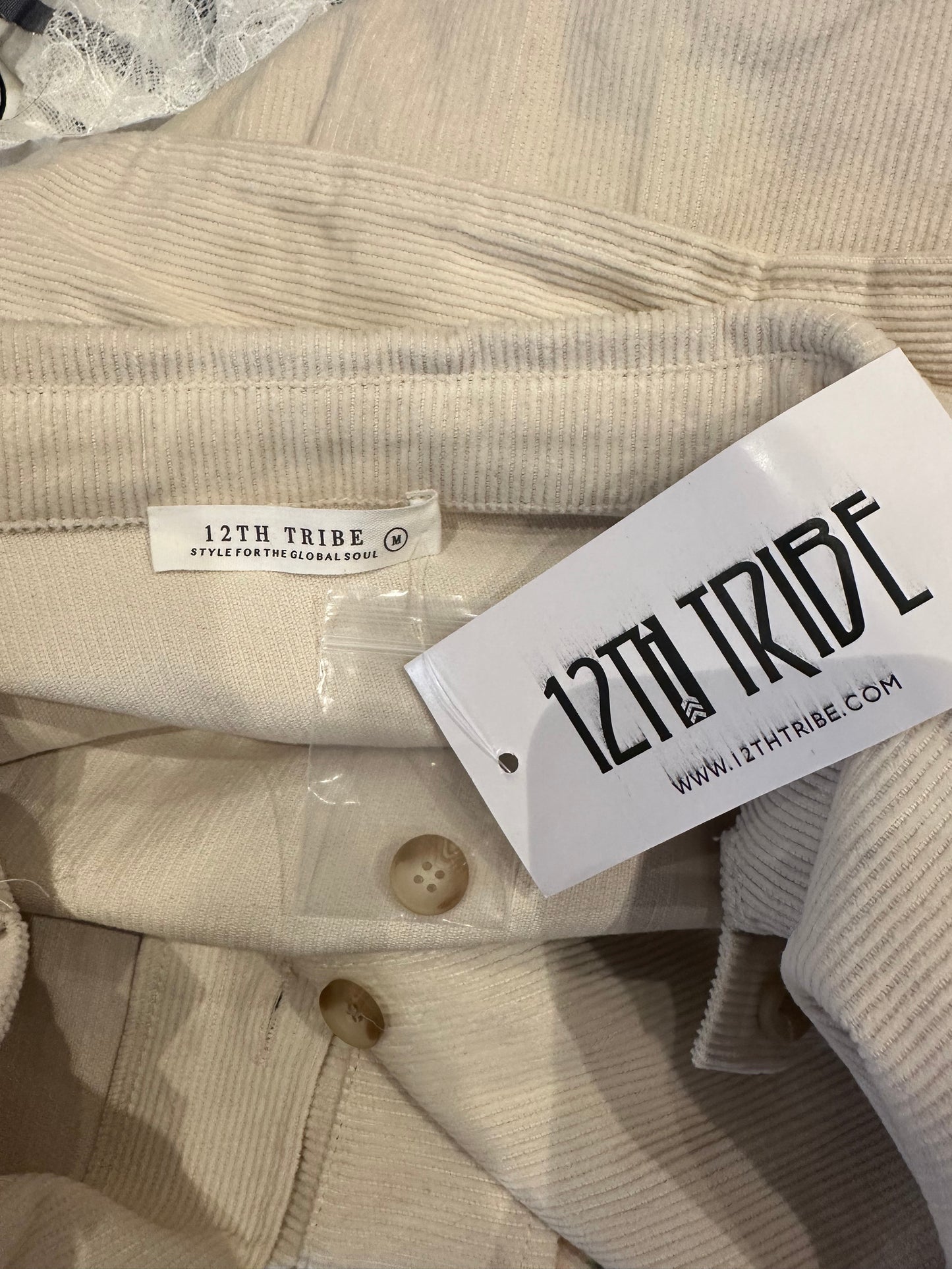12th Tribe Corduroy Shirt Dress