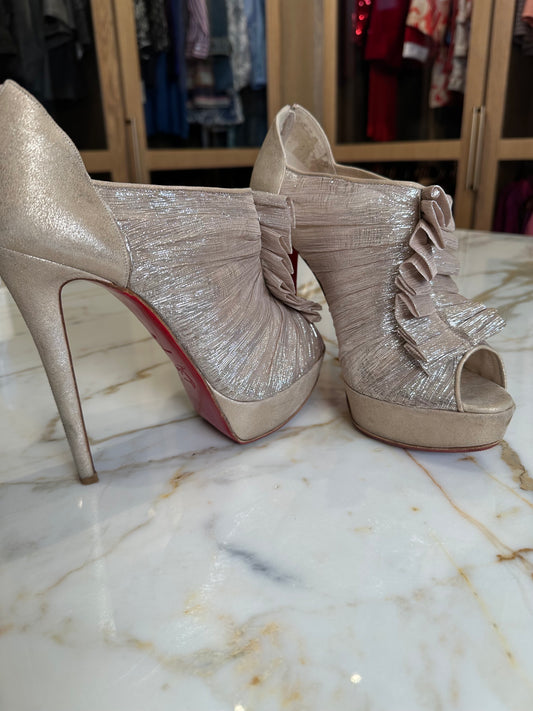 Louboutin Blush Platform Heels