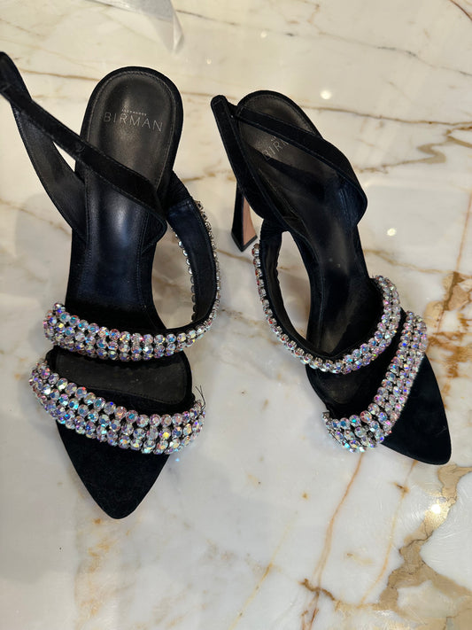 Alexandre Briman Crystal Strap Heels