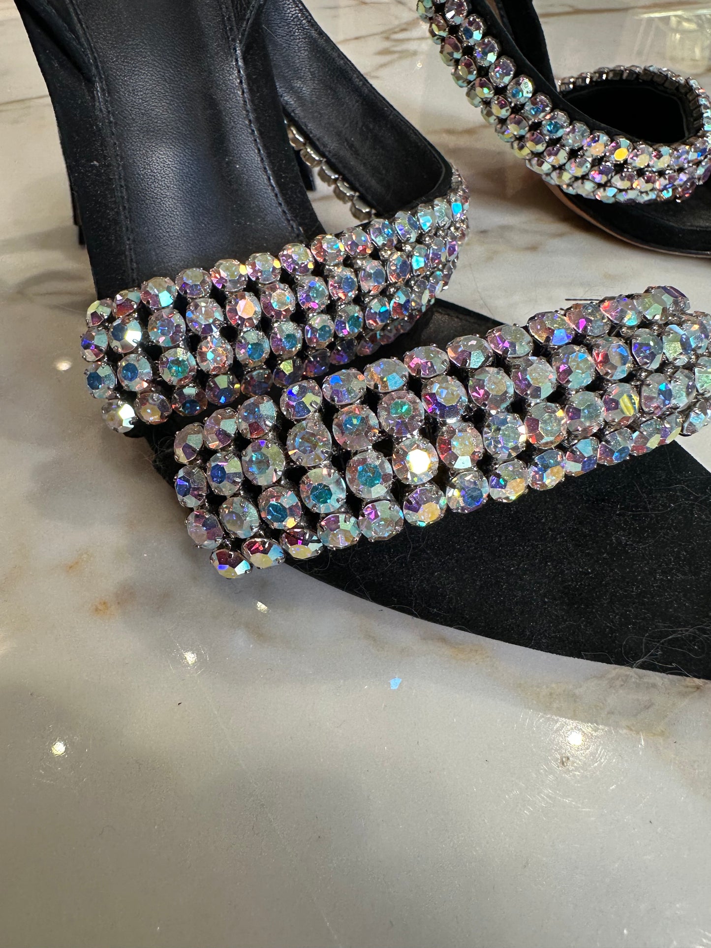 Alexandre Briman Crystal Strap Heels