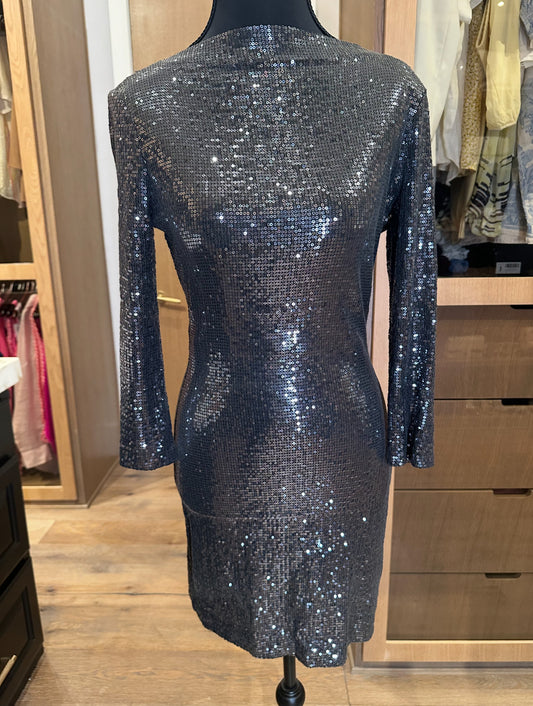 Grey Sequin Dress