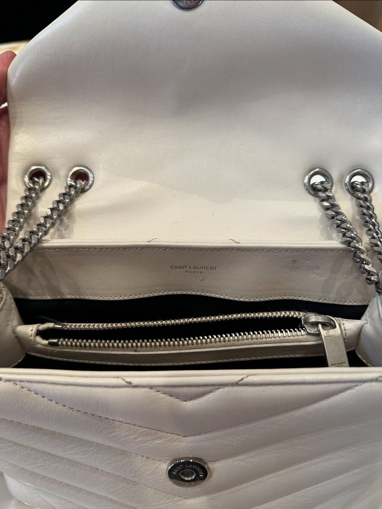 White YSL Bag
