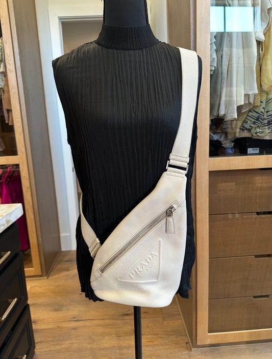 White Prada Bum Bag